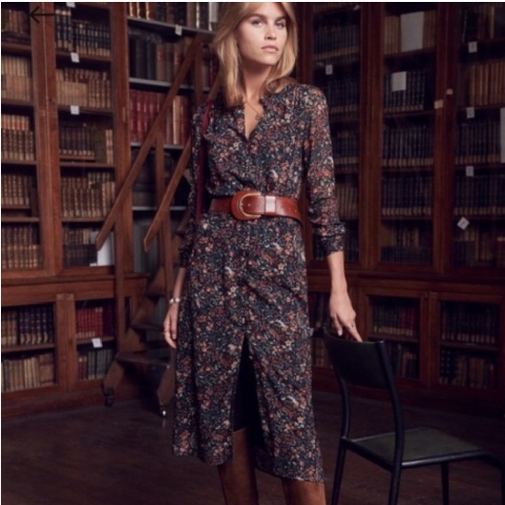 Sezane Clemence Dress 34 XS